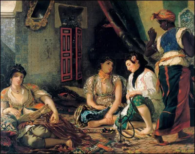 À qui doit-on le célèbre tableau "Les femmes d'Alger" ?