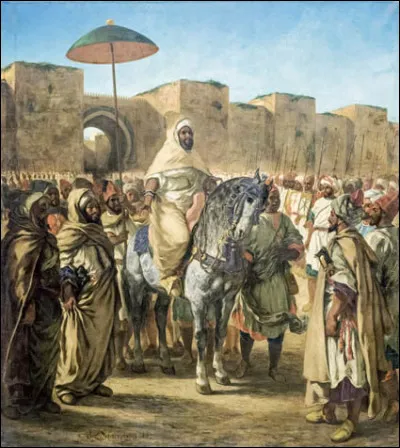 Qui est le peintre de la toile "Le Sultan du Maroc" ?