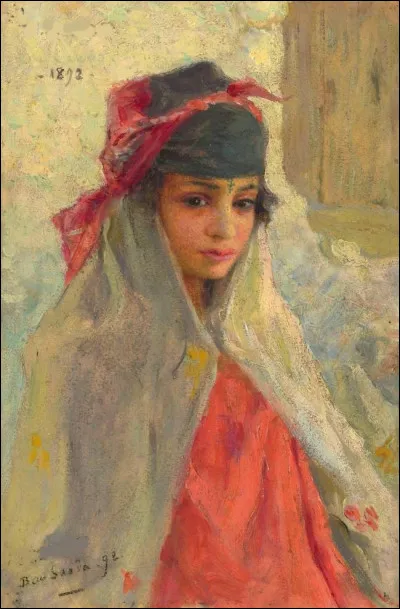 Qui a peint la toile "Fille de Boussaeada, Alger" ?