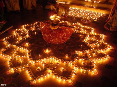 La fête des lumières, une des plus importantes dans la religion hindoue, dure...