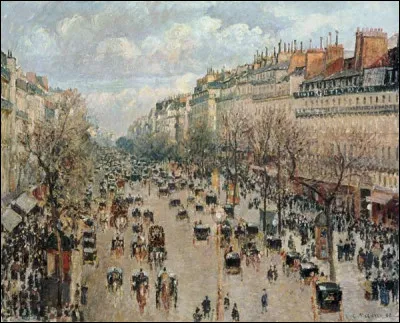 De qui est le tableau ''Le boulevard Montmartre'' ?