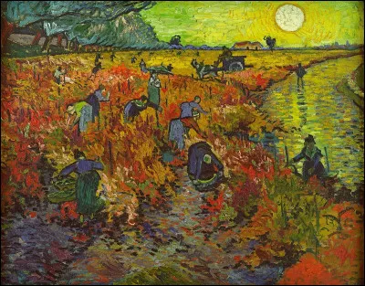 Qui est l'auteur néerlandais de ce tableau intitulé ''La Vigne rouge'' ?