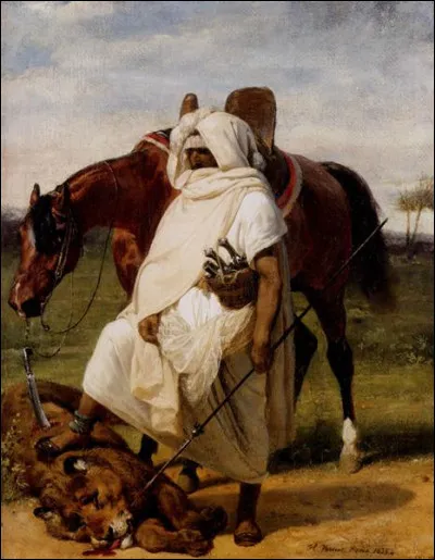 Qui a peint "Le chasseur de lions" ?