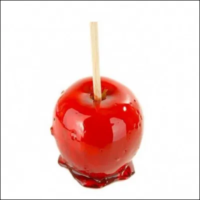 Quelle est cette confiserie constituée d'une pomme fraîche entourée de sucre caramélisé ?