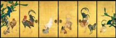 Qui a peint "Cactus et coqs" ?