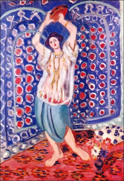 La toile repr&eacute;sent&eacute;e est une "Odalisque" d'Henri Matisse. Parmi ces peintres, lequel n'est pas un peintre orientaliste ?