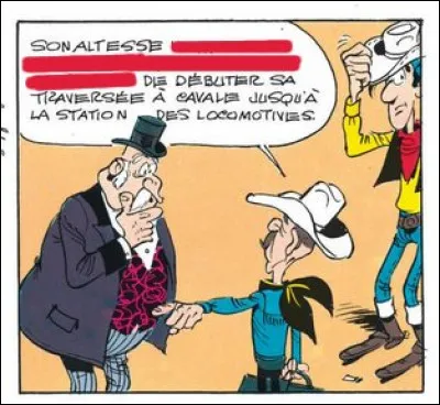 Le personnage de l'aide de camp, faisant office de truchement, a une manière très particulière de s'exprimer : complétez sa tirade !