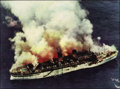 Cet ancien paquebot de ligne néerlandais transformé en paquebot de croisière grec coule le 29 décembre 1963 près de Madère : quel est ce navire ?