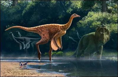 Le Struthiomimus, dinosaure struthioniforme, était incontestablement le plus rapide des dinosaures et pouvait atteindre des pointes à :