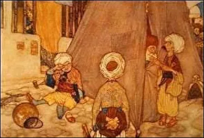 Le Conte d'Ayyûb le Marchand, de son fils Ghânim et de sa fille Fitna - Quel métier Ghânim pratique-t-il, en hommage à son père ?