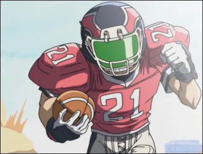 Une question sur le sport : le football américain. C'est un sport connu et pratiqué au Japon. ‘Eyeshield 21' est le seul qui montre ce sport. Lorsqu'un joueur fait un ‘touchdown', cela rapporte combien de points à son équipe ?