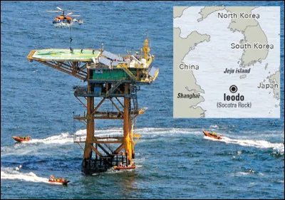 La lutte d'influence pour la domination des mers est sans limite. Quels pays se disputent l'appartenance du rocher Ieodo ?