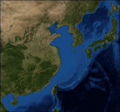 La mer de Chine orientale est une mer épicontinentale de d'une superficie de 1 249 000 km².
L'un des traits particuliers des mers épicontinentales est :