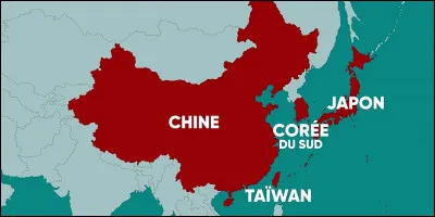 Les principaux pays qui bordent la mer de Chine orientale sont la Corée du Sud, la Chine, le Japon et Taïwan. Lequel de ces quatre pays n'est pas une république ?
