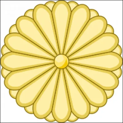 Cette fleur est le sceau impérial du Japon.