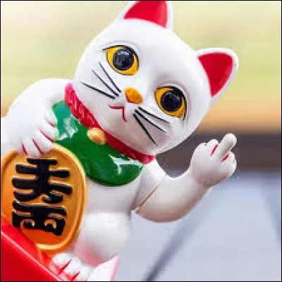 Ce maneki-neko est plutôt :