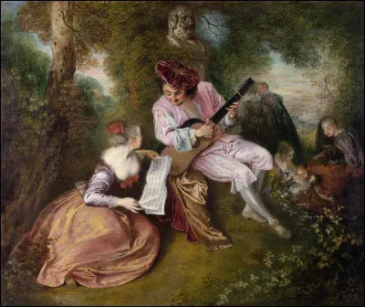 Complétez le titre de ce tableau peint par Antoine Watteau en 1717 : "La  d'amour".