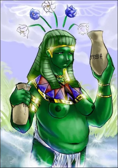 Génie opulent du fleuve Nil. Quelle est cette divinité androgyne ?