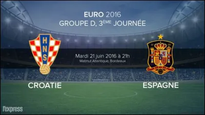 Sur quel score se sont quittés l'Espagne et la Croatie ?