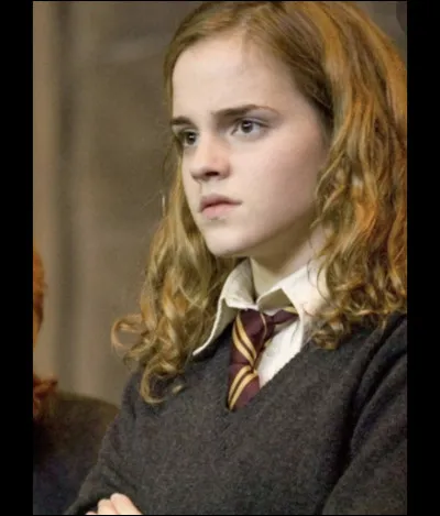 En quelle année est Hermione sur cette photo ?