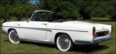 Cette voiture décapotable dérivée de la Renault Dauphine fut présentée en 1958. Il s'agit de la :