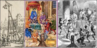 Connaissez-vous cette torture, &laquo; l'estrapade &raquo; ? On attache les bras de la victime &agrave; des cordes, le plus souvent dans le dos, puis la hisse jusqu'&agrave; la suspendre et la laisse tomber brusquement, mais sans laisser le corps toucher terre. Cela disloque les &eacute;paules !A qui applique-t-on cette horreur ?