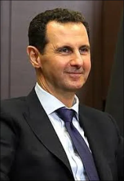 Qui est ce président de la République arabe syrienne depuis le 17 juillet 2000 ?