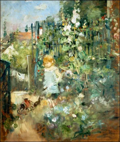 De qui est le tableau ''Jeune Fille au jardin" ?