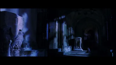 Qui Harry et Ron croisent-il quand ils se rendent au duel donné par Malefoy ?