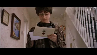 Lorsque Harry reçoit sa lettre d'admission pour la première fois, que fait-il ?