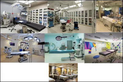 Le service de la chirurgie dispose de six blocs opératoires, dont une pour les grands brûlés et une pour les enfants. Il a aussi une chambre avec 20 lits. Comment se nomme cette pièce ?