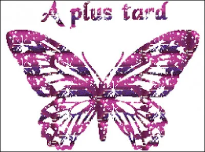 "À plus tard" se traduit par...