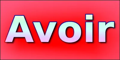 Verbe avoir. Il...