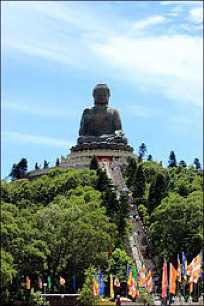 Le Bouddha de Tian Tan se situe au Tibet.