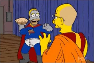 À qui Homer veut-il mettre jeter une tarte ?