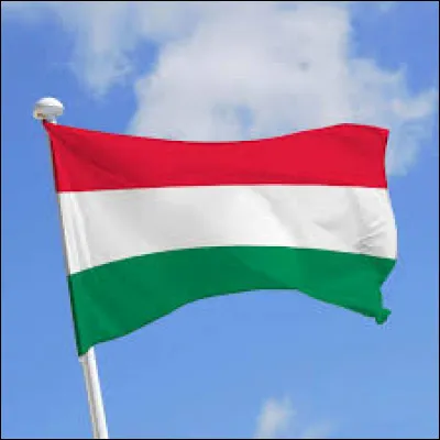 Ceci est le drapeau de la Hongrie.