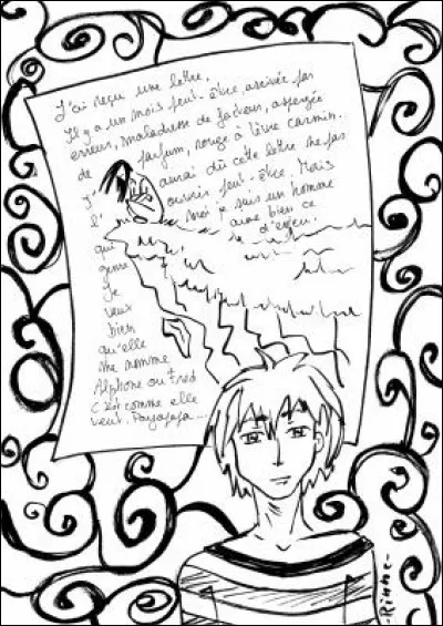 Dans "La Lettre" de Renan Luce, qu'y avait-il sur le haut de ses "i" ?