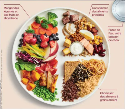 Quand je mange une alimentation saine et équilibrée...