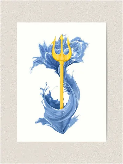 Question "Bonus" : son arme est le trident.