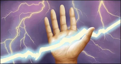 Question "Bonus" : son arme est un éclair.