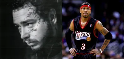 Quel est le nom du titre de Post Malone qui évoque Allen Iverson dans son album "Stoney" ?