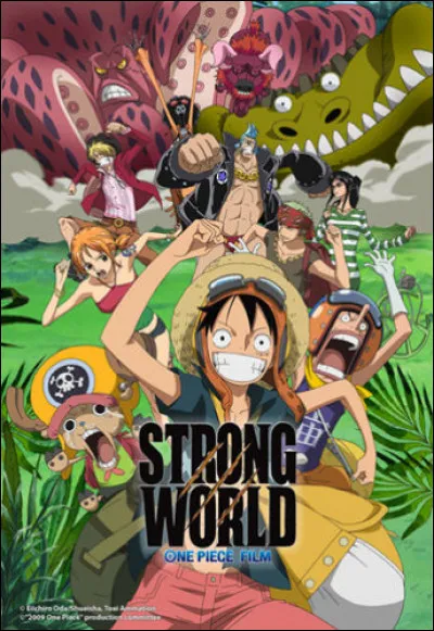 Dans le film "Strong World", quel membre de l'équipage du Chapeau de paille fut capturé par Shiki le lion d'or ?