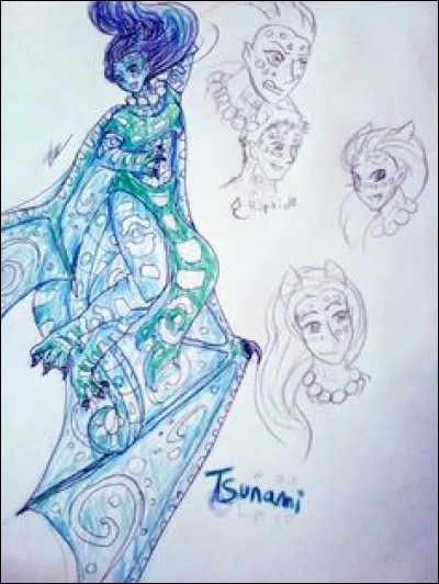 Dans quel livre Tsunami est-elle protagoniste ?