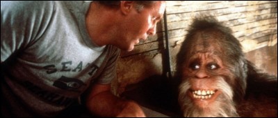 Chez qui se réfugie Bigfoot dans un film de 1987 ?