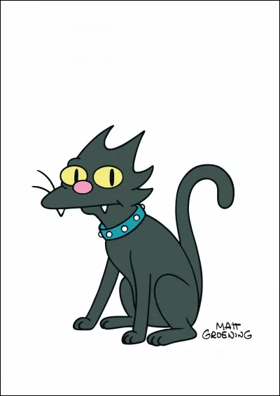 Quel est le nom du chat des Simpson ?