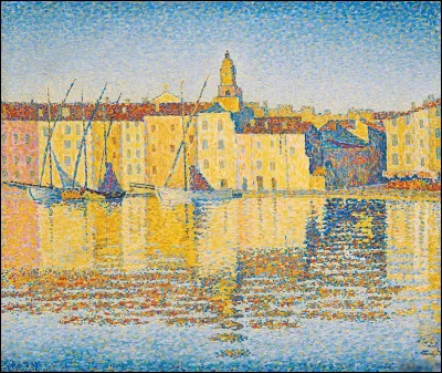 Quel pointilliste a réalisé "Maisons au bord de l'eau à Saint-Tropez" ?
