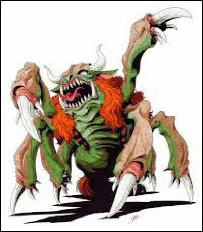 Des cornes de vache, des couteaux au bout des pattes, son occupation favorite c'est d'attaquer les gens en bord de mer pour les bouffer, alors attention quand vous vous baignez !