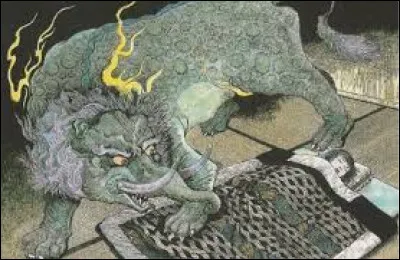 J'avoue que cette créature bizarre, d'origine chinoise, me laisse perplexe, elle passe pour être une dévoreuse de rêves et de cauchemars !