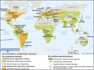 Quel type d'agriculture est pratiqué dans les régions où la sécurité alimentaire n'est pas encore assurée  ?