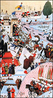 C'est la première grande conquête de Soliman le Magnifique et une étape décisive dans les conquêtes ottomanes en Europe ; le 29 août 1521, l'armée du sultan s'empare de cette ville, ouvrant une longue période de domination : c'est ...